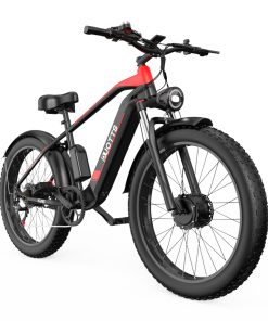 DUOTTS F26 Electric Mountain Bike 750W*2 Dual Motors 48V 20Ah LG Battery 26*4.0 Inch Fat Tires 55Km/h Max Speed 55 Degree Climbing Smart LCD Display Dual Disc Brakes Front Shock Absorption 150KG Max Load 100KM Range - Black -rockbros-shop DUOTTS F26 Electric Bike 750W 2 Dual Motors LG 20Ah Battery Black 518023 3