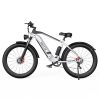 DUOTTS F26 Electric Mountain Bike 750W*2 Dual Motors 48V 20Ah LG Battery 26*4.0 Inch Fat Tires 55Km/h Max Speed 55 Degree Climbing Smart LCD Display Dual Disc Brakes Front Shock Absorption 150KG Max Load 100KM Range - Silver -rockbros-shop DUOTTS F26 Electric Bike 750W 2 Dual Motors LG 20Ah Battery Silver 518024 0