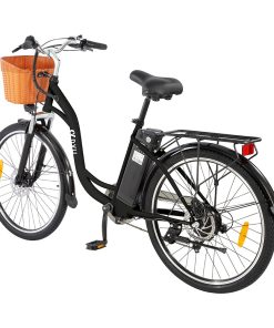 DYU C6 Electric Bicycle 350W Motor Max Speed 25km/h 36V 12.5Ah Battery 70km Max Range - Black -rockbros-shop DYU C6 Electric Bicycle 350W Motor 36V 12 5AH Black 519266 3