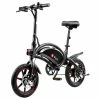 DYU D3F With Pedal Folding Moped Electric Bike 14 Inch Inflatable Rubber Tires 240W Motor 10Ah Battery Max Speed 25km/h Up To 45km Range Dual Disc Brakes Adjustable Height - Black 1 DYU D3F With Pedal Folding Moped Electric Bike 14 Inch Inflatable Rubber Tires 240W Motor 10Ah Battery Max Speed 25km/h Up To 45km Range Dual Disc Brakes Adjustable Height - Black -rockbros-shop DYU D3F Folding Moped Electric Bike 14 Inch Black 425969 0