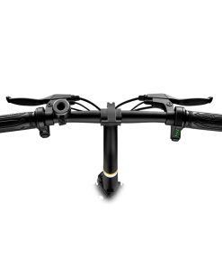 DYU D3F With Pedal Folding Moped Electric Bike 14 Inch Inflatable Rubber Tires 240W Motor 10Ah Battery Max Speed 25km/h Up To 45km Range Dual Disc Brakes Adjustable Height - Black -rockbros-shop DYU D3F Folding Moped Electric Bike 14 Inch Black 515946 5