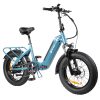 DYU FF500 Foldable Electric Bike 20 Inch Fat Tire 500W Motor 32Km/h Max Speed 48V 14Ah LG Battery 70KM Range 150KG Load Front&Rear Disc Brakes Shimano 7-Speed Gear -rockbros-shop DYU FF500 20 inch Fat Tire Electric Bike Foldable 519058 0