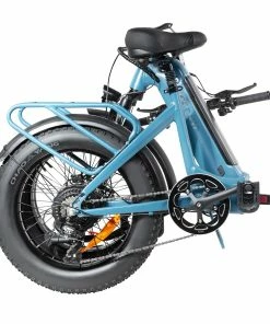 DYU FF500 Foldable Electric Bike 20 Inch Fat Tire 500W Motor 32Km/h Max Speed 48V 14Ah LG Battery 70KM Range 150KG Load Front&Rear Disc Brakes Shimano 7-Speed Gear -rockbros-shop DYU FF500 20 inch Fat Tire Electric Bike Foldable 519058 2