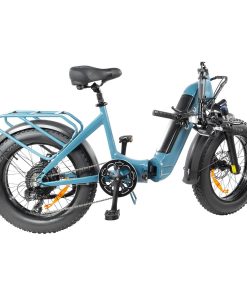 DYU FF500 Foldable Electric Bike 20 Inch Fat Tire 500W Motor 32Km/h Max Speed 48V 14Ah LG Battery 70KM Range 150KG Load Front&Rear Disc Brakes Shimano 7-Speed Gear -rockbros-shop DYU FF500 20 inch Fat Tire Electric Bike Foldable 519058 4