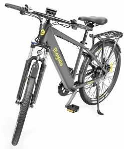 2PCS ELEGLIDE T1 Electric Trekking Bike Trekking E-Bike 27.5 Inch CST Tires 36V 12.5AH Battery 250W Motor Shimano 7 Gears Max Speed 25Km/h Max Range 100KM Max Load 120KG IPX4 Waterproof Dual Disk Brake - Black -rockbros-shop ELEGLIDE T1 Electric Bike 36V 12 5AH 250W MTB Bike 500404 2 1