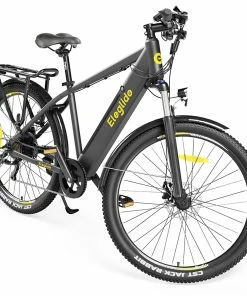 ELEGLIDE T1 Electric Trekking Bike Trekking E-Bike 27.5 Inch CST Tires 36V 12.5AH Battery 250W Motor Shimano 7 Gears Max Speed 25Km/h Max Range 100KM Max Load 120KG IPX4 Waterproof Dual Disk Brake - Black -rockbros-shop ELEGLIDE T1 Electric Bike 36V 12 5AH 250W MTB Bike 500404 3