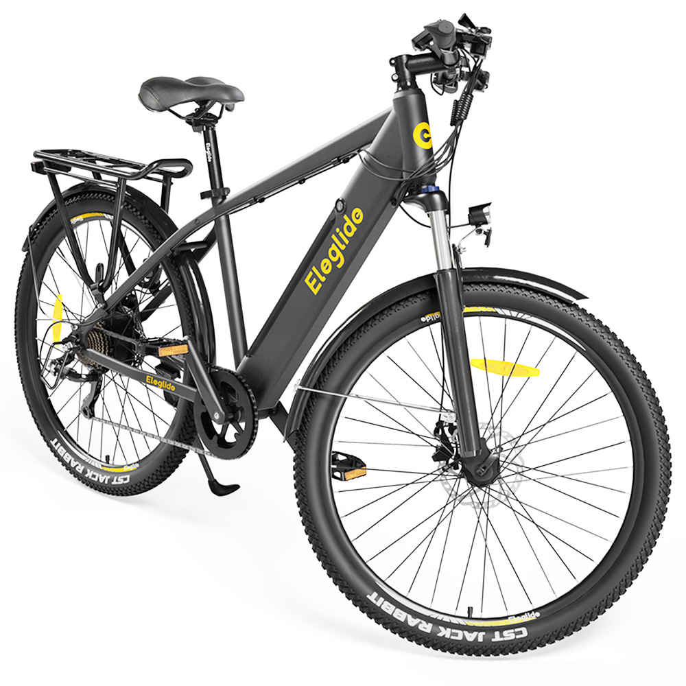 ELEGLIDE T1 Electric Trekking Bike Trekking E-Bike 27.5 Inch CST Tires 36V 12.5AH Battery 250W Motor Shimano 7 Gears Max Speed 25Km/h Max Range 100KM Max Load 120KG IPX4 Waterproof Dual Disk Brake - Black ELEGLIDE T1 Electric Trekking Bike Trekking E-Bike 27.5 Inch CST Tires 36V 12.5AH Battery 250W Motor Shimano 7 Gears Max Speed 25Km/h Max Range 100KM Max Load 120KG IPX4 Waterproof Dual Disk Brake - Black -rockbros-shop ELEGLIDE T1 Electric Bike 36V 12 5AH 250W MTB Bike 500404 3