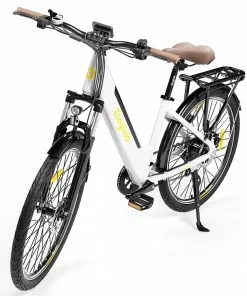 ELEGLIDE T1 STEP-THRU Electric Trekking Bike Trekking E-Bike 27.5 Inch CST Tires 36V 12.5AH Battery 250W Brushless Motor Shimano 7 Gears Max Speed 25Km/h Max Range 100KM Max Load 120KG IPX4 Waterproof Dual Disk Brake - White 10 ELEGLIDE T1 STEP-THRU Electric Trekking Bike Trekking E-Bike 27.5 Inch CST Tires 36V 12.5AH Battery 250W Brushless Motor Shimano 7 Gears Max Speed 25Km/h Max Range 100KM Max Load 120KG IPX4 Waterproof Dual Disk Brake - White -rockbros-shop ELEGLIDE T1 STEP THRU Electric Bike 36V 12 5AH 250W MTB Bike 500405 2