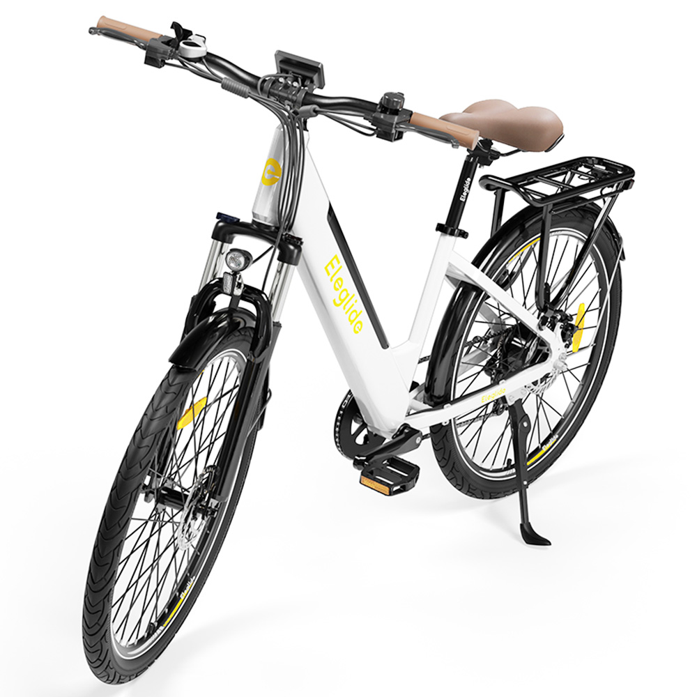 ELEGLIDE T1 STEP-THRU Electric Trekking Bike Trekking E-Bike 27.5 Inch CST Tires 36V 12.5AH Battery 250W Brushless Motor Shimano 7 Gears Max Speed 25Km/h Max Range 100KM Max Load 120KG IPX4 Waterproof Dual Disk Brake - White ELEGLIDE T1 STEP-THRU Electric Trekking Bike Trekking E-Bike 27.5 Inch CST Tires 36V 12.5AH Battery 250W Brushless Motor Shimano 7 Gears Max Speed 25Km/h Max Range 100KM Max Load 120KG IPX4 Waterproof Dual Disk Brake - White -rockbros-shop ELEGLIDE T1 STEP THRU Electric Bike 36V 12 5AH 250W MTB Bike 500405 2