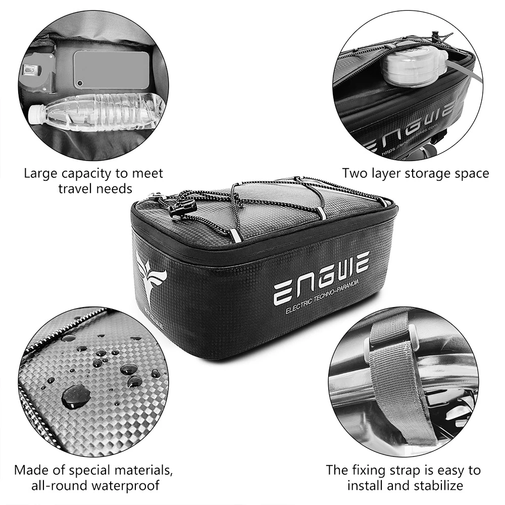 ENGWE Bike Trunk Bag Bicycle Rack Rear Carrier Bag 7L 6 ENGWE Bike Trunk Bag Bicycle Rack Rear Carrier Bag 7L - Image 4