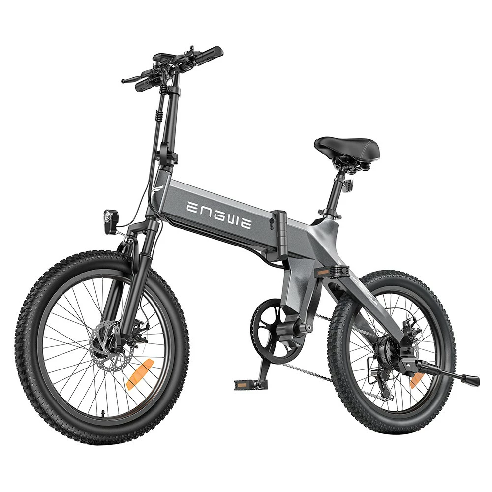 ENGWE C20 Pro Folding Electric Bicycle 20*3.0 Inch Fat Tires 500W Brushless Motor 36V 16Ah Battery 25Km/h Max Speed 120KM Range 150KG Max Load Dual Disc Brakes Shimano 7-Speed Gear- Gray 3 ENGWE C20 Pro Folding Electric Bicycle 20*3.0 Inch Fat Tires 500W Brushless Motor 36V 16Ah Battery 25Km/h Max Speed 120KM Range 150KG Max Load Dual Disc Brakes Shimano 7-Speed Gear- Gray