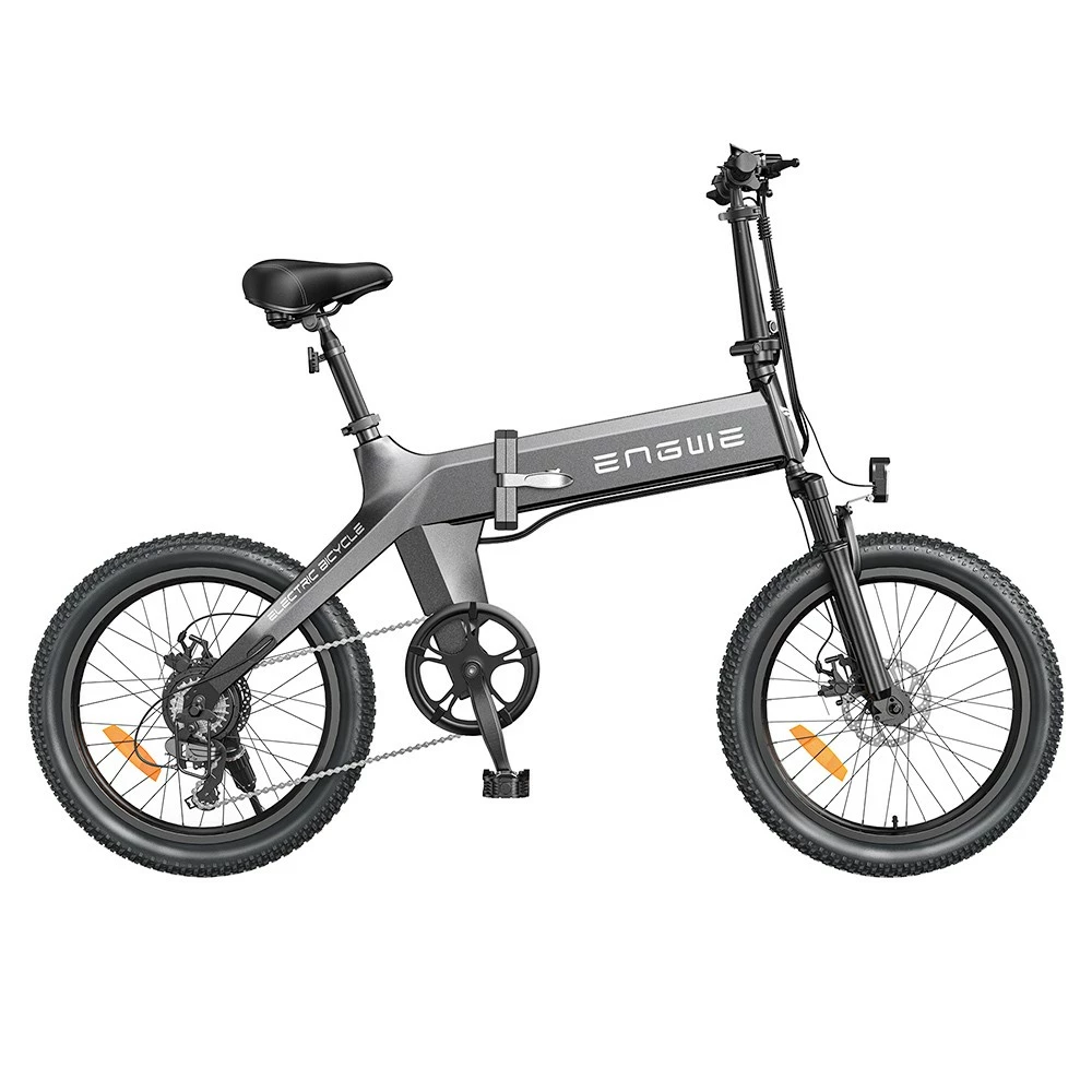 ENGWE C20 Pro Folding Electric Bicycle 20*3.0 Inch Fat Tires 500W Brushless Motor 36V 16Ah Battery 25Km/h Max Speed 120KM Range 150KG Max Load Dual Disc Brakes Shimano 7-Speed Gear- Gray 4 ENGWE C20 Pro Folding Electric Bicycle 20*3.0 Inch Fat Tires 500W Brushless Motor 36V 16Ah Battery 25Km/h Max Speed 120KM Range 150KG Max Load Dual Disc Brakes Shimano 7-Speed Gear- Gray - Image 2
