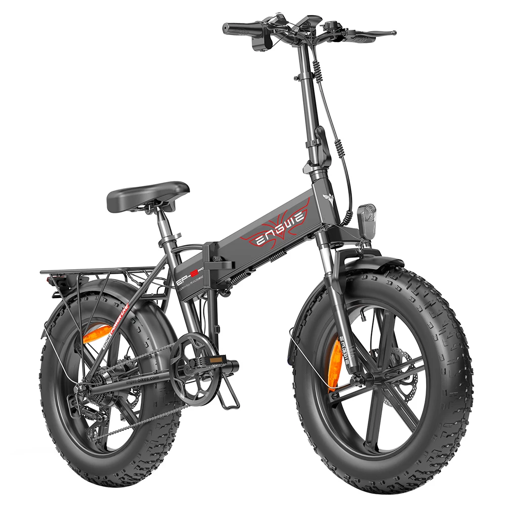 ENGWE EP-2 Pro 2022 Version Folding Electric Bike 20*4.0 Inch Fat Tire 750W Motor 35Km/h Max Speed 48V 13Ah Battery 150KG Max Load SHIMANO 7-Speed Gears Dual Disc Brake 100KM Range Mountain Beach Snow Folding Bicycle - Black 3 ENGWE EP-2 Pro 2022 Version Folding Electric Bike 20*4.0 Inch Fat Tire 750W Motor 35Km/h Max Speed 48V 13Ah Battery 150KG Max Load SHIMANO 7-Speed Gears Dual Disc Brake 100KM Range Mountain Beach Snow Folding Bicycle - Black
