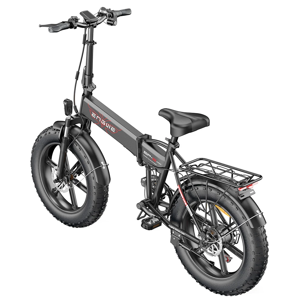 ENGWE EP-2 Pro 2022 Version Folding Electric Bike 20*4.0 Inch Fat Tire 750W Motor 35Km/h Max Speed 48V 13Ah Battery 150KG Max Load SHIMANO 7-Speed Gears Dual Disc Brake 100KM Range Mountain Beach Snow Folding Bicycle - Black 5 ENGWE EP-2 Pro 2022 Version Folding Electric Bike 20*4.0 Inch Fat Tire 750W Motor 35Km/h Max Speed 48V 13Ah Battery 150KG Max Load SHIMANO 7-Speed Gears Dual Disc Brake 100KM Range Mountain Beach Snow Folding Bicycle - Black - Image 3