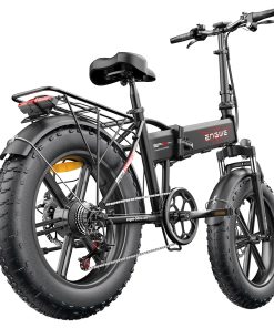 ENGWE EP-2 Pro 2022 Version Folding Electric Bike 20*4.0 Inch Fat Tire 750W Motor 35Km/h Max Speed 48V 13Ah Battery 150KG Max Load SHIMANO 7-Speed Gears Dual Disc Brake 100KM Range Mountain Beach Snow Folding Bicycle - Black -rockbros-shop ENGWE EP 2 Folding Electric Moped Bicycle Black 507609 3