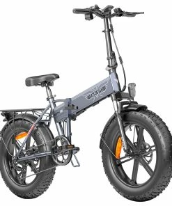 ENGWE EP-2 Pro 2022 Version Folding Electric Bike 20*4.0 Inch Fat Tire 750W Motor 35Km/h Max Speed 48V 13Ah Battery 150KG Max Load SHIMANO 7-Speed Gears Dual Disc Brake 100KM Range Mountain Beach Snow Folding Bicycle - Grey