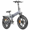 ENGWE EP-2 Pro 2022 Version Folding Electric Bike 20*4.0 Inch Fat Tire 750W Motor 35Km/h Max Speed 48V 13Ah Battery 150KG Max Load SHIMANO 7-Speed Gears Dual Disc Brake 100KM Range Mountain Beach Snow Folding Bicycle - Grey -rockbros-shop ENGWE EP 2 Folding Electric Moped Bicycle Grey 514989 0