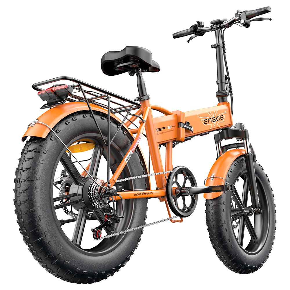 ENGWE EP-2 Pro 2022 Version Folding Electric Bike 20*4.0 Inch Fat Tire 750W Motor 35Km/h Max Speed 48V 13Ah Battery 150KG Max Load SHIMANO 7-Speed Gears Dual Disc Brake 100KM Range Mountain Beach Snow Folding Bicycle - Orange ENGWE EP-2 Pro 2022 Version Folding Electric Bike 20*4.0 Inch Fat Tire 750W Motor 35Km/h Max Speed 48V 13Ah Battery 150KG Max Load SHIMANO 7-Speed Gears Dual Disc Brake 100KM Range Mountain Beach Snow Folding Bicycle - Orange -rockbros-shop ENGWE EP 2 Folding Electric Moped Bicycle Orange 507611 3