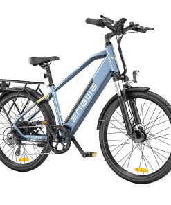 ENGWE P26 Mountain E-Bike 26 Inch Tire 36V 250W Motor 25Km/h Max Speed 17Ah Battery 100KM Range Shimano 7-Speed Gear Front Suspension Electric Bike - Blue
