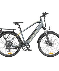 ENGWE P26 Mountain E-Bike 26 Inch Tire 36V 250W Motor 25Km/h Max Speed 17Ah Battery 100KM Range Shimano 7-Speed Gear Front Suspension Electric Bike - Grey