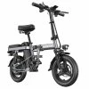 ENGWE T14 Folding Electric Bicycle 14 Inch Tire 250W Brushless Motor 48V 10Ah Battery 25km/h Max Speed - Grey -rockbros-shop ENGWE T14 Folding Electric Bicycle 14 Inch Tire 508466 0