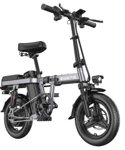ENGWE T14 Folding Electric Bicycle 14 Inch Tire 250W Brushless Motor 48V 10Ah Battery 25km/h Max Speed - Grey