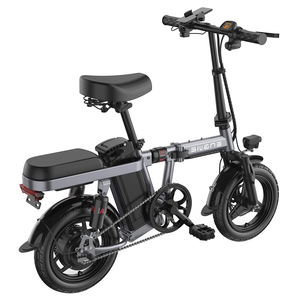 ENGWE T14 Folding Electric Bicycle 14 Inch Tire 250W Brushless Motor 48V 10Ah Battery 25km/h Max Speed - Grey 5 ENGWE T14 Folding Electric Bicycle 14 Inch Tire 250W Brushless Motor 48V 10Ah Battery 25km/h Max Speed - Grey - Image 3