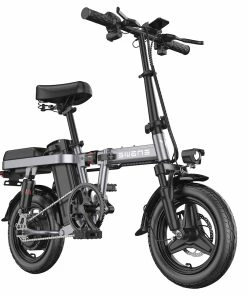 ENGWE T14 Folding Electric Bicycle 14 Inch Tire 350W Brushless Motor 48V 10Ah Battery 25km/h Max Speed - Grey
