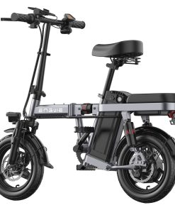 ENGWE T14 Folding Electric Bicycle 14 Inch Tire 350W Brushless Motor 48V 10Ah Battery 25km/h Max Speed - Grey -rockbros-shop ENGWE T14 Folding Electric Bicycle 14 Inch Tire 508467 1