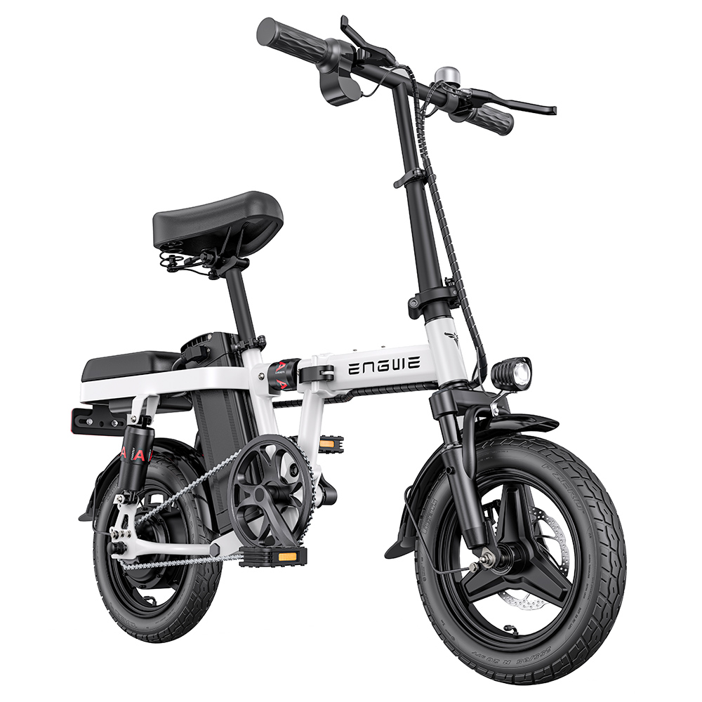 ENGWE T14 Folding Electric Bicycle 14 Inch Tire 250W Brushless Motor 48V 10Ah Battery 25km/h Max Speed - White ENGWE T14 Folding Electric Bicycle 14 Inch Tire 250W Brushless Motor 48V 10Ah Battery 25km/h Max Speed - White -rockbros-shop ENGWE T14 Folding Electric Bicycle 14 Inch Tire 518559 1