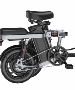 ENGWE T14 Folding Electric Bicycle 14 Inch Tire 350W Brushless Motor 48V 10Ah Battery 33Km/h Max Speed 80KM Range 100KG Load - Gray -rockbros-shop ENGWE T14 Folding Electric Bicycle 14 Inch Tire Grey 519018 3