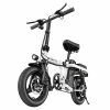 ENGWE T14 Folding Electric Bicycle 14 Inch Tire 350W Brushless Motor 48V 10Ah Battery 33Km/h Max Speed 80KM Range 100KG Load - White 1 ENGWE T14 Folding Electric Bicycle 14 Inch Tire 350W Brushless Motor 48V 10Ah Battery 33Km/h Max Speed 80KM Range 100KG Load - White -rockbros-shop ENGWE T14 Folding Electric Bicycle 14 Inch Tire White 519020 2