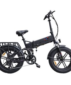ENGWE X Folding Electric Bike 20*4.0 Inch Chaoyang Off-Road Fat Tires 250W Motor E-Bike 48V 13Ah Battery 25Km/h Max Speed 100KM Range Dual Disc Brake 150KG Max Load - Black
