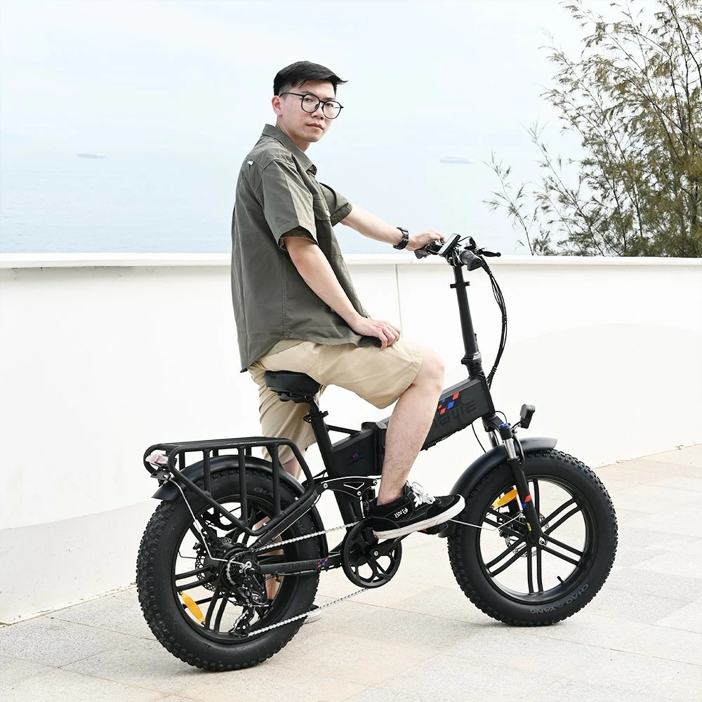 ENGWE X Folding Electric Bike 20*4.0 Inch Chaoyang Off-Road Fat Tires 250W Motor E-Bike 48V 13Ah Battery 25Km/h Max Speed 100KM Range Dual Disc Brake 150KG Max Load - Black 7 ENGWE X Folding Electric Bike 20*4.0 Inch Chaoyang Off-Road Fat Tires 250W Motor E-Bike 48V 13Ah Battery 25Km/h Max Speed 100KM Range Dual Disc Brake 150KG Max Load - Black - Image 5