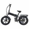 ENGWE X Folding Electric Bike 20*4.0 Inch Chaoyang Off-Road Fat Tires 250W Motor E-Bike 48V 13Ah Battery 25Km/h Max Speed 100KM Range Dual Disc Brake 150KG Max Load - Black -rockbros-shop ENGWE X 250W Motor Folding Ebike Fat Tire Electric Bike 519075 0