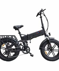 ENGWE X Folding Electric Bike 20*4.0 Inch Chaoyang Off-Road Fat Tires 250W Motor E-Bike 48V 13Ah Battery 25Km/h Max Speed 100KM Range Dual Disc Brake 150KG Max Load - Black -rockbros-shop ENGWE X 250W Motor Folding Ebike Fat Tire Electric Bike 519075 1