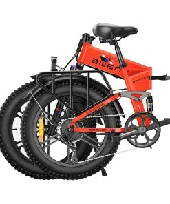 ENGWE X Folding Electric Bike 20*4.0 Inch Chaoyang Off-Road Fat Tires 250W Motor E-Bike 48V 13Ah Battery 25Km/h Max Speed 100KM Range Dual Disc Brake 150KG Max Load - Red -rockbros-shop ENGWE X 250W Motor Folding Electric Bike Red 519017 2