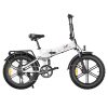 ENGWE X Folding Electric Bike 20*4.0 Inch Chaoyang Off-Road Fat Tires 250W Motor E-Bike 48V 13Ah Battery 25Km/h Max Speed 100KM Range Dual Disc Brake 150KG Max Load - White -rockbros-shop ENGWE X 250W Motor Folding Electric Bike White 519016 0