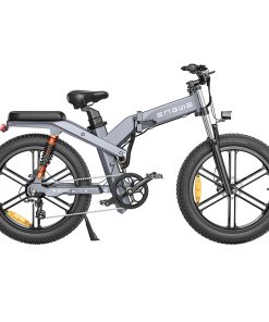 ENGWE X26 Electric Bike 26*4.0 Inch Fat Tires 50Km/h Max Speed 48V 1000W Motor 19.2Ah & 10Ah Dual Batteries For 100KM Range 150KG Max Load Triple Suspension System Shimano 8-Speed Gear Dual Hydraulic Disc Brake For All-Terrain Roads Mountain E-Bike