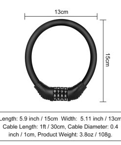 ENGWE Zinc Alloy Bicycle Lock One Foot 6 ENGWE Zinc Alloy Bicycle Lock One Foot -rockbros-shop ENGWE Zinc Alloy Bicycle Lock One Foot 518346 4