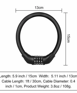 ENGWE Zinc Alloy Bicycle Lock One Foot -rockbros-shop ENGWE Zinc Alloy Bicycle Lock One Foot 518346 4