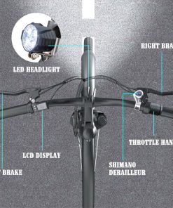 ESKUTE Wayfarer E-City Bike Netuno Electric Bicycle 250W Rear-hub Motor 10Ah Battery For 65 Miles Range 7 ESKUTE Wayfarer E-City Bike Netuno Electric Bicycle 250W Rear-hub Motor 10Ah Battery For 65 Miles Range -rockbros-shop ESKUTE Wayfare Electric Bicycle 250W Rear hub Motor 499970 5