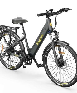 2PCS ELEGLIDE T1 STEP-THRU Electric Trekking Bike 27.5 Inch CST Tires 36V 12.5AH Battery 250W Brushless Motor Shimano 7 Gears Max Speed 25Km/h Max Range 100KM Max Load 120KG IPX4 Waterproof Dual Disk Brake Trekking E-Bike - Gray -rockbros-shop Eleglide T1 Step Thru Electric Moped Bike 36V 12 5AH 250W for Trekking 515962 2
