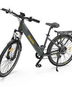 2PCS ELEGLIDE T1 STEP-THRU Electric Trekking Bike 27.5 Inch CST Tires 36V 12.5AH Battery 250W Brushless Motor Shimano 7 Gears Max Speed 25Km/h Max Range 100KM Max Load 120KG IPX4 Waterproof Dual Disk Brake Trekking E-Bike - Gray -rockbros-shop Eleglide T1 Step Thru Electric Moped Bike 36V 12 5AH 250W for Trekking 515962 4