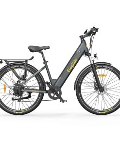 ELEGLIDE T1 STEP-THRU Electric Trekking Bike Trekking Bike 27.5 Inch CST Tires 36V 12.5AH Battery 250W Brushless Motor Shimano 7 Gears Max Speed 25Km/h Max Range 100KM Max Load 120KG IPX4 Waterproof Dual Disk Brake - Gray 4 ELEGLIDE T1 STEP-THRU Electric Trekking Bike Trekking Bike 27.5 Inch CST Tires 36V 12.5AH Battery 250W Brushless Motor Shimano 7 Gears Max Speed 25Km/h Max Range 100KM Max Load 120KG IPX4 Waterproof Dual Disk Brake - Gray -rockbros-shop Eleglide T1 Step Thru Electric Moped Bike 36V 12 5AH 250W for Trekking 519534 1
