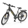 ELEGLIDE T1 STEP-THRU Electric Trekking Bike Trekking Bike 27.5 Inch CST Tires 36V 12.5AH Battery 250W Brushless Motor Shimano 7 Gears Max Speed 25Km/h Max Range 100KM Max Load 120KG IPX4 Waterproof Dual Disk Brake - Gray -rockbros-shop Eleglide T1 Step Thru Electric Moped Bike 36V 12 5AH 250W for Trekking 519534 4