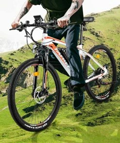 FAFREES Hailong One 26 Inch Electric Bike 250W Powerful Motor With 36V 10Ah Lithium-ion Battery SHIMANO 21 Speed - White -rockbros-shop FAFREES 26 Inch Electric Bike 250W Powerful Motor White 493949 3