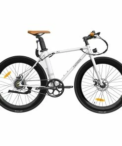FAFREES F1 Electric Bike 250W Brushless Motor 25km/h Max Speed 9Ah Battery Shimano 7-Speed Transmission - White