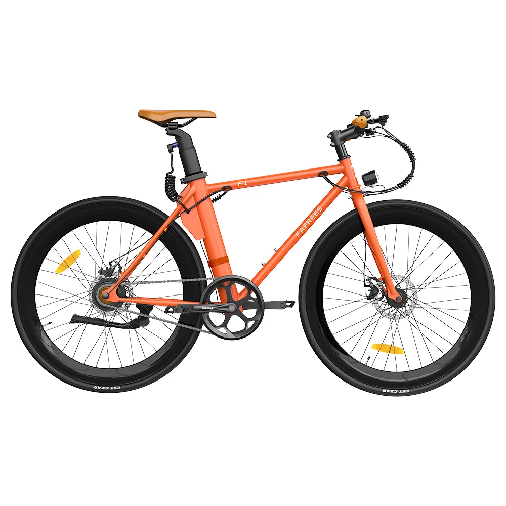 FAFREES F1 Electric Bike 250W Brushless Motor 25km/h Max Speed 9Ah Battery Shimano 7-Speed Transmission - Orange 3 FAFREES F1 Electric Bike 250W Brushless Motor 25km/h Max Speed 9Ah Battery Shimano 7-Speed Transmission - Orange
