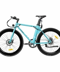 FAFREES F1 Electric Bike 250W Brushless Motor 25km/h Max Speed 9Ah Battery Shimano 7-Speed Transmission - Blue -rockbros-shop FAFREES F1 Electric Bike 250W Brushless Motor Matte Army 516964 3